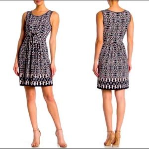 Max Studio Floral Front tie dress NEW